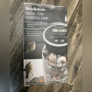 Brookstone Digital Coin Counting Bank